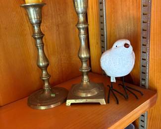 Brass Candlesticks Set