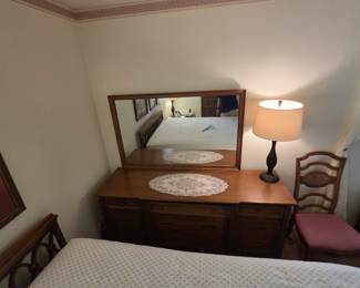 Dresser and mirror