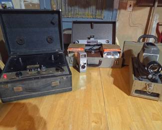 Argus projector, Bell & Howell 8mm