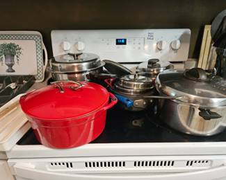 Red Dutch Oven and Pots