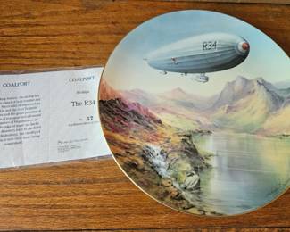 Coalport The R Airship Plate