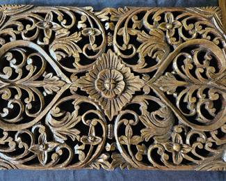Carved Wood Panel