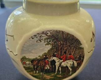 Burgess Leigh Hunting Scene Tea Jar