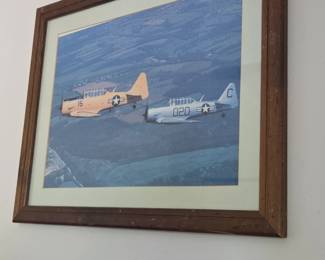 Vintage Navy AT Texan Aircraft Print