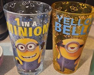 Minions in a Minion Yello Bell Glasses