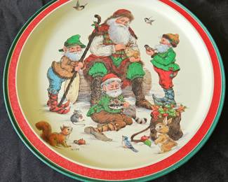 Vintage WIM Christmas Tin Tray