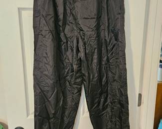 Black Nylon Track Pants D