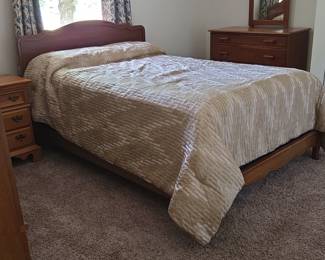 Full Bed Frame, Mattress, Box Spring Set