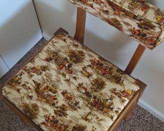 Vintage Sewing Chair with Storage second image
