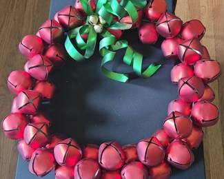 Red Jingle Bell Wreath
