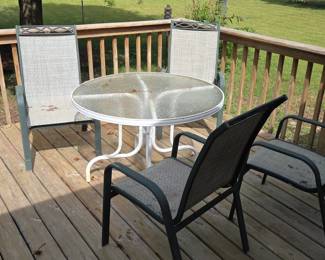 Glass Top Patio Set second image