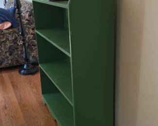 Green Wooden Bookshelf second image