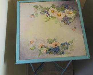 Painted Metal Plant Stand second image