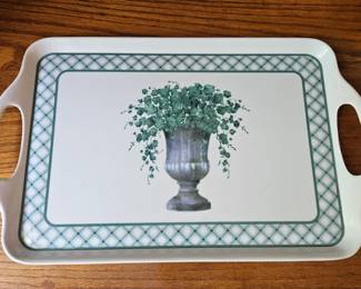 Urn and Foliage Melamine Tray