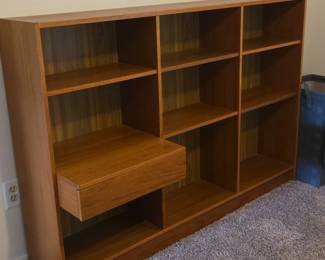 Jesper Teak Bookcase with Drawer