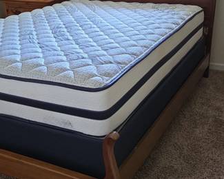 Full Bed Frame, Mattress, Box Spring Set fifth image