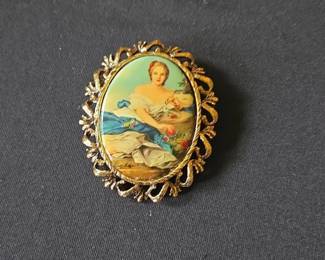 Oval Portrait Brooch