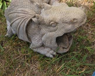 Sleeping Dragon Garden Statue