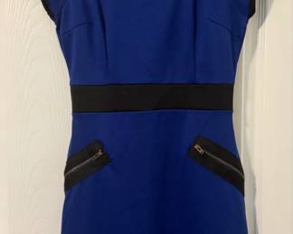 Blue Cap Sleeve Dress