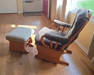 Glider Chair and Ottoman second image