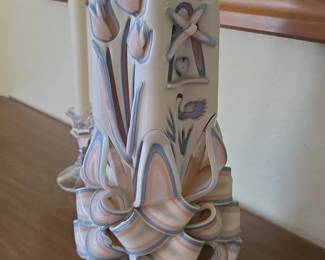 Holland House Carved Candle