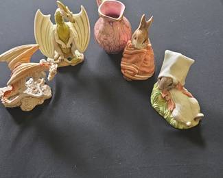 Beatrix Potter Figurines and Pitcher