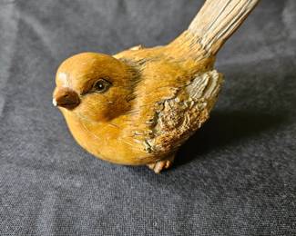 Wooden Bird Figurine