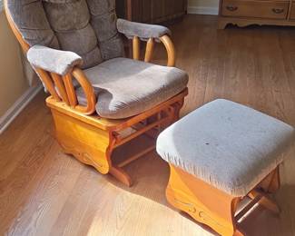 Glider Chair and Ottoman