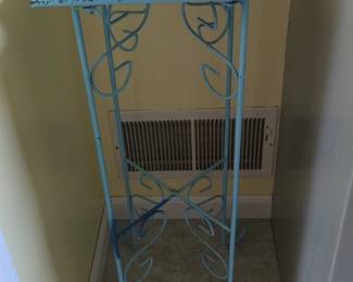 Painted Metal Plant Stand