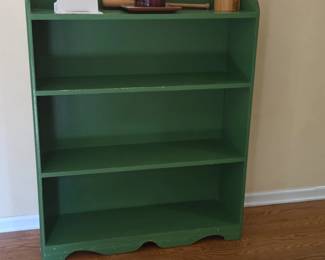 Green Wooden Bookshelf