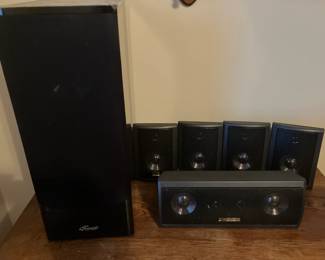 Set of 5 Genesis LAbs speakers and subwoofer
