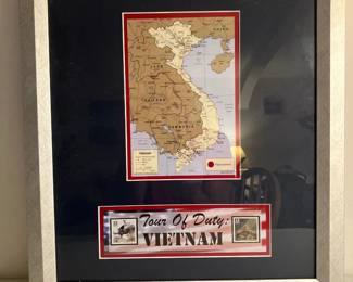 Framed "Tour of Duty Vietnam"