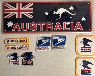 Australia plate, USPS patches