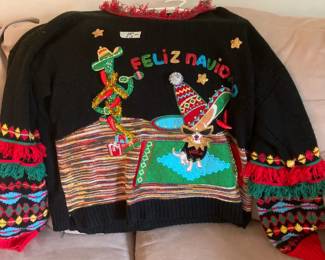 Colorful Feliz Navidad Christmas sweater