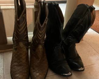 Tony Lama cowboy boots, Longhorn boots, size 8 1/2D