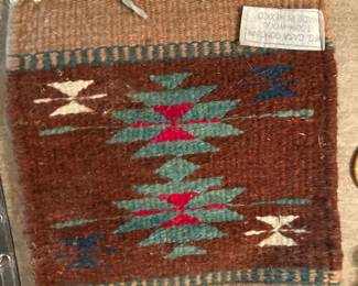 Small hand-loomed prayer rug
