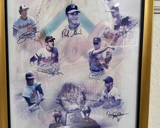 Autographed Orioles Golden Gloves Print