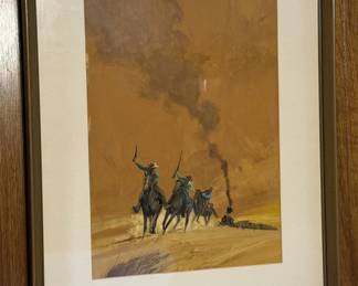 Roger Kastel Original Painting for Western Book Cover 