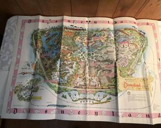 Original 1964 Disneyland Map