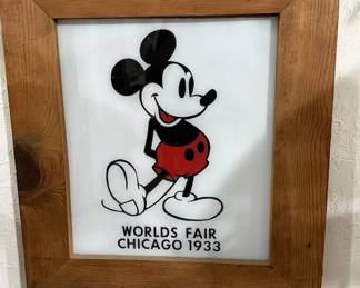 Mickey Mouse Glass Art