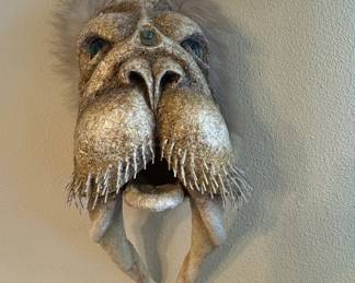 Walrus Head Wall Mount