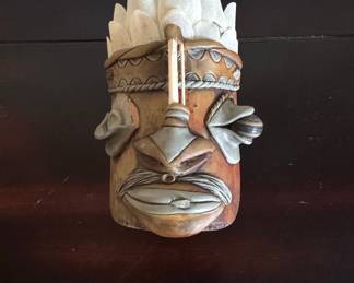 Hand Carved Tiki Mask