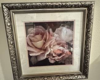 Framed Floral Print of Roses