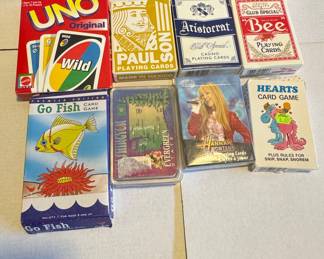 Collection of Card Games (UNO, Go Fish, Hearts, Aristocrat, Bee, Pauls)