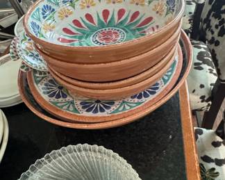 Hand-Painted Talavera Ceramic Bowl Set