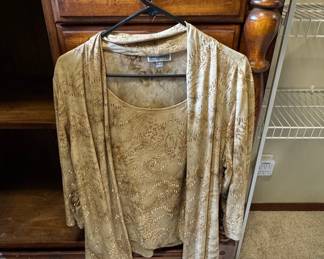 Alex Evenings Beaded Lace Dress & Jacket Set