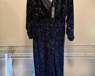 Fashion Nova Sequin Maxi Dress with Slit