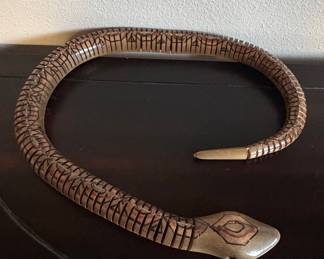 Articulated Wooden Snake Toy