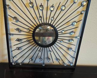 Starburst Mirror with Crystal Accents