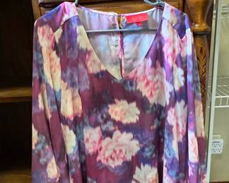 Jennifer Lopez Floral Print Blouse